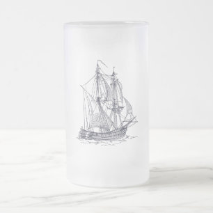 Vintagens Frakt Frostat Ölglas