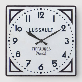 Vintagens Fransk Clock. Fyrkantig Klocka
