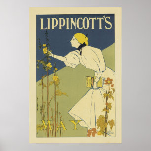 Vintagens Fransk Poster - Lippincott