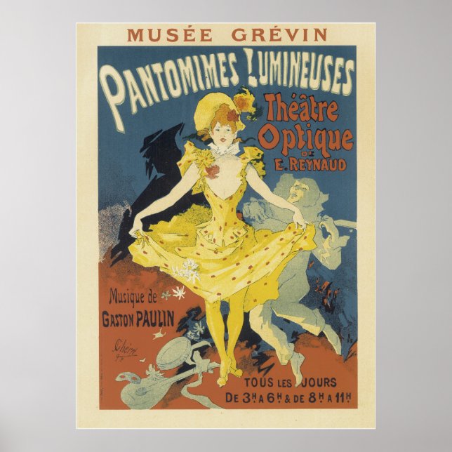Vintagens Fransk Poster - teateroptimering (Framsidan)