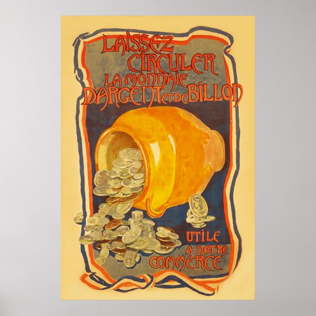 Vintagens Fransk Världskrig 1. Poster (Framsidan)