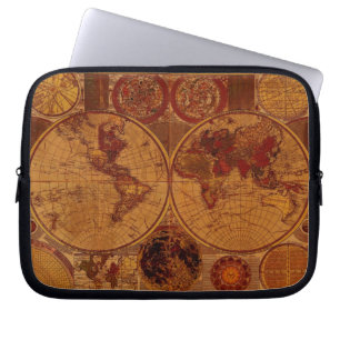 Vintagens gamla världskarta Laptop sleeve