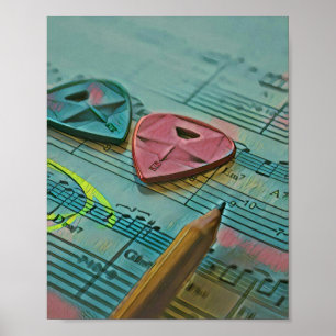 Vintagens gåva till en guitarist poster