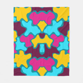 Vintagens geometriska mönster. fleecefilt