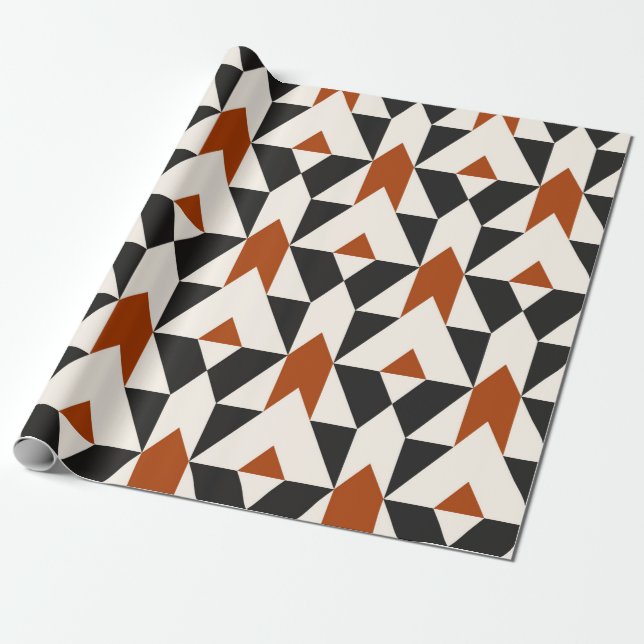 Vintagens geometriska sömlösa mönster med linjer o presentpapper (Utrullad)