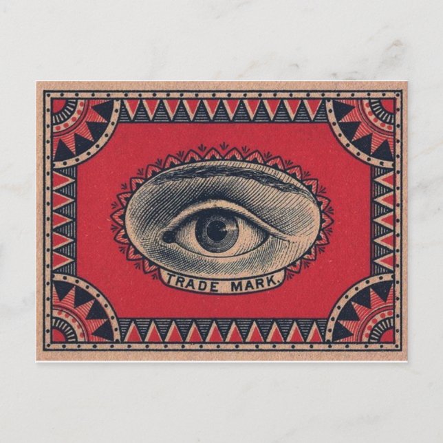 Vintagens grafikkort vykort (Framsida)