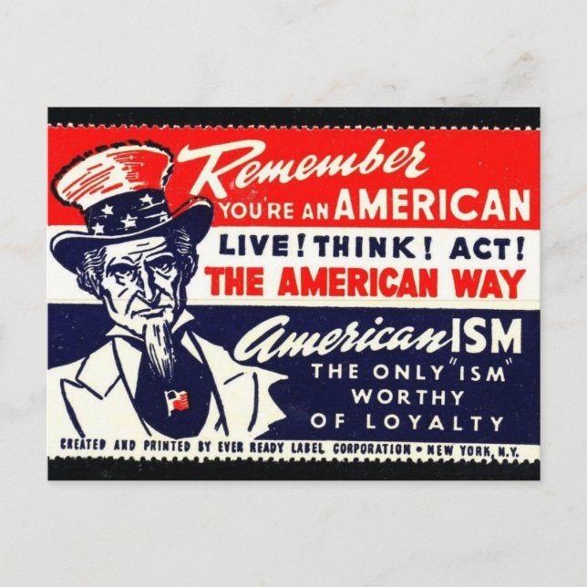 Vintagens grafikkort vykort (Framsida)