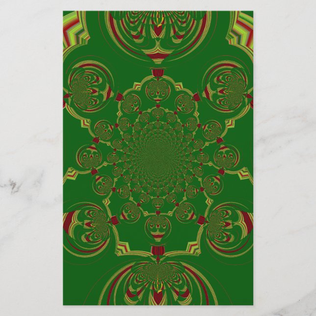 Vintagens Grönt Brevpapper (Framsida)