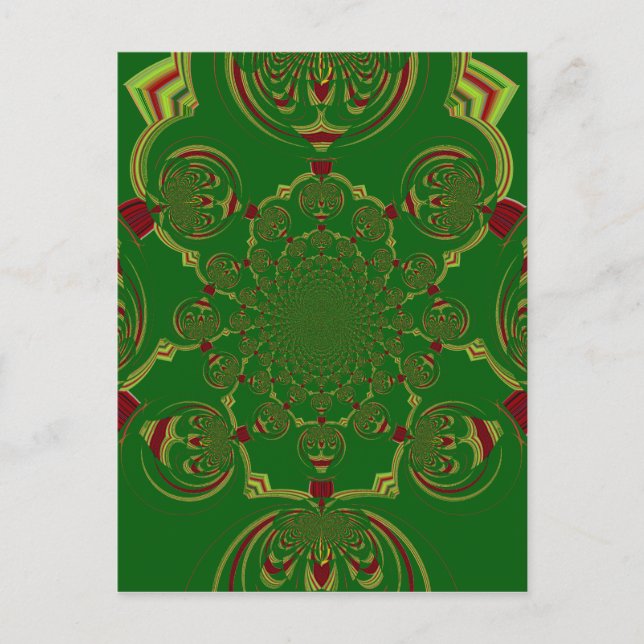 Vintagens Grönt Vykort (Framsida)