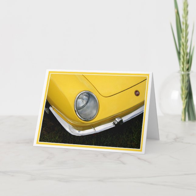 Vintagens Gult Kort (Framsida)