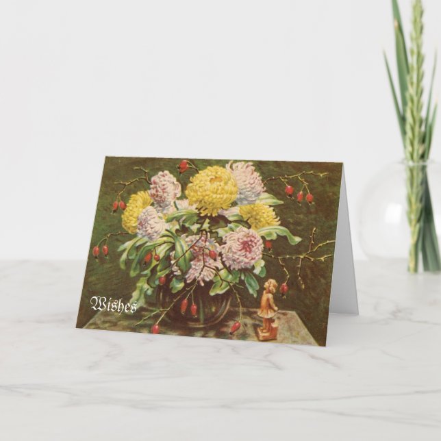 Vintagens hälsningskort kort (Framsida)