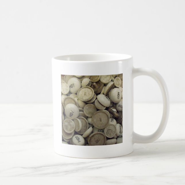Vintagens Hett och Kall Porcelain Knobs Kaffemugg (Höger)