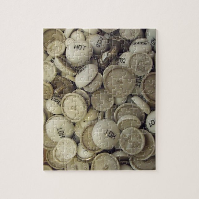 Vintagens Hett och Kall Porcelain Knobs Pussel (Vertikal)