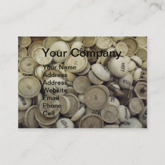 Vintagens Hett och Kall Porcelain Knobs Visitkort
