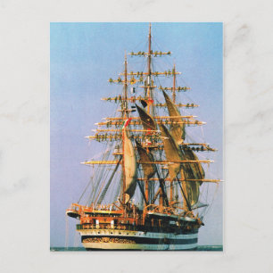 Vintagens historiska fraktaser, Amerigo Vespucci, Vykort