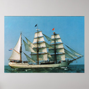 Vintagens historiska fraktaser, Europa, Nederlände Poster