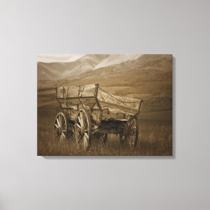 Vintagens historiska vagn #3 Canvas Wall Art