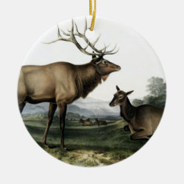 Vintagens Hjort nr 3 Julgransprydnad Keramik