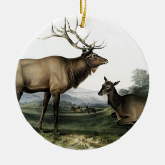 Vintagens Hjort nr 3 Julgransprydnad Keramik