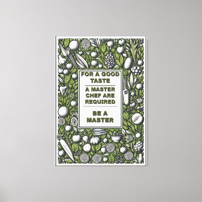 Vintagens huvudtypsutkast canvastryck (Framsida)