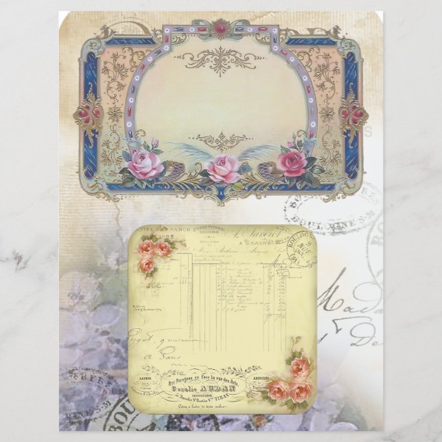 Vintagens inmatade designetiketter (Framsida)