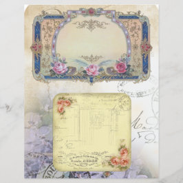 Vintagens inmatade designetiketter