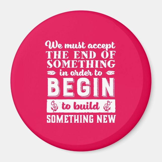 Vintagens inspirationsoffert Låt gå och gå vidare Magnet (Framsidan)