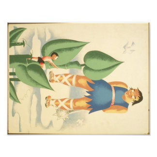 Vintagens Jack och Beanstalk WPA Poster