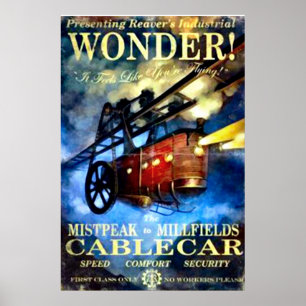 Vintagens kabelbil poster
