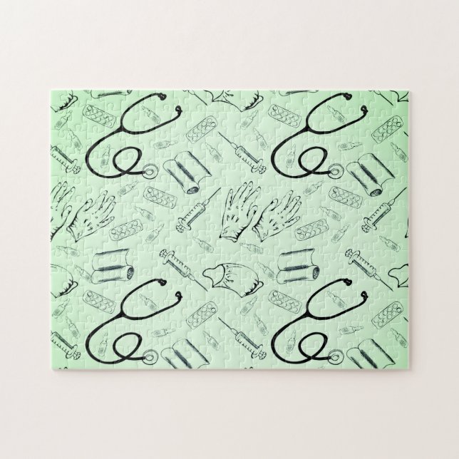 Vintagens kirurg doktor pussel (Horisontell)