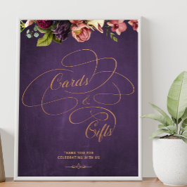 Vintagens klassiska calligrafkort och presentkort poster