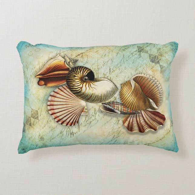 Vintagens kontrollpaneler Seashore accent Pillow Prydnadskudde (Framsidan)