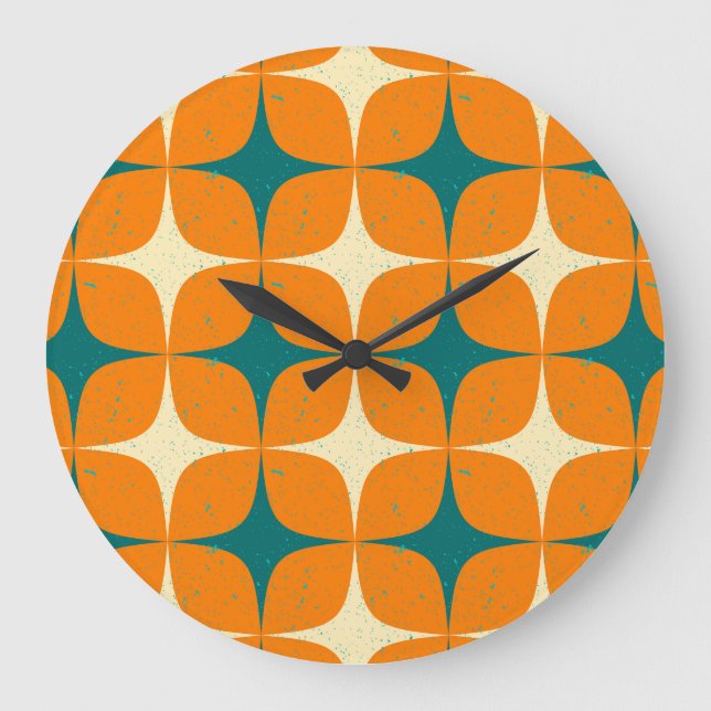 Vintagens kvadrater stor klocka (Framsida)