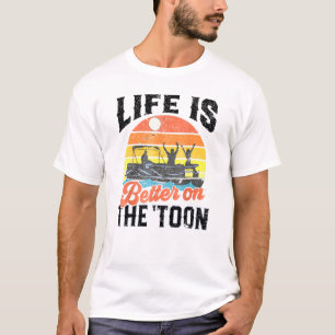Vintagens liv är bättre på Toon Pontoons Boati T Shirt