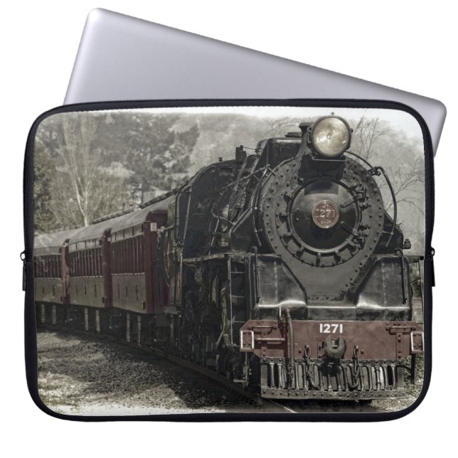 Vintagens lokomotiv laptop fodral (Framsidan)