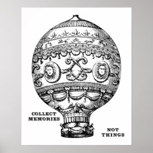 Vintagens Luftballong Poster