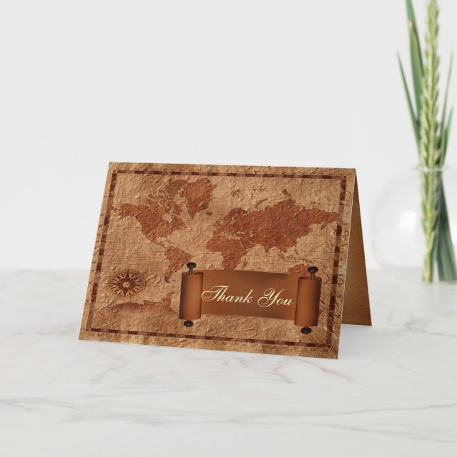 vintagens målbröllop - tackkort (Framsida)