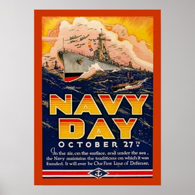 Vintagens marindag Poster (Framsidan)