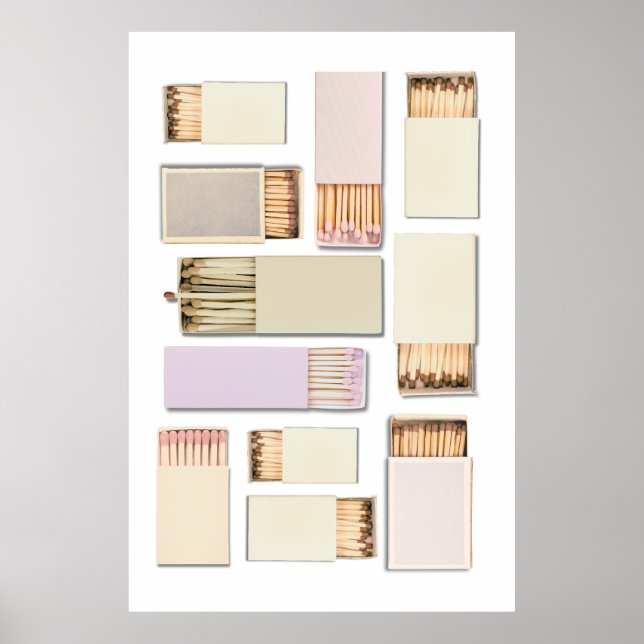 Vintagens matchningsramsmall anpassa poster (Framsidan)