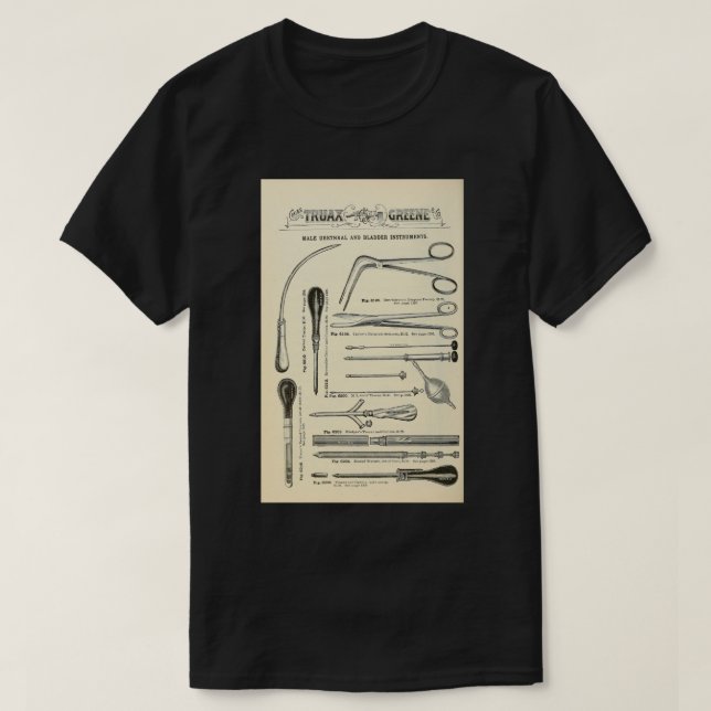 Vintagens medicinska instrument 5 t shirt (Design framsida)