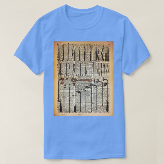 Vintagens medicinska instrument t shirt (Design framsida)