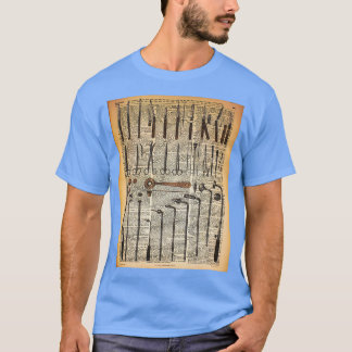 Vintagens medicinska instrument t shirt