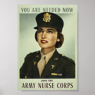 Vintagens militära sjukkår Poster