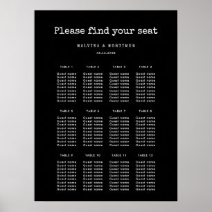 Vintagens minimalistiska skrivmaskinsdiagram poster