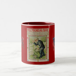 Vintagens minnesdag i fallissemanget Två-Tonad mugg