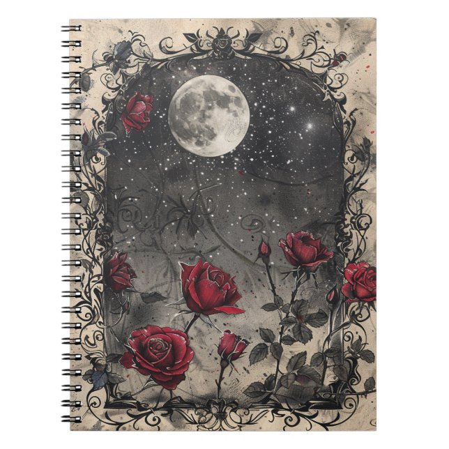Vintagens Mörk - gotik Anteckningsbok (Framsidan)