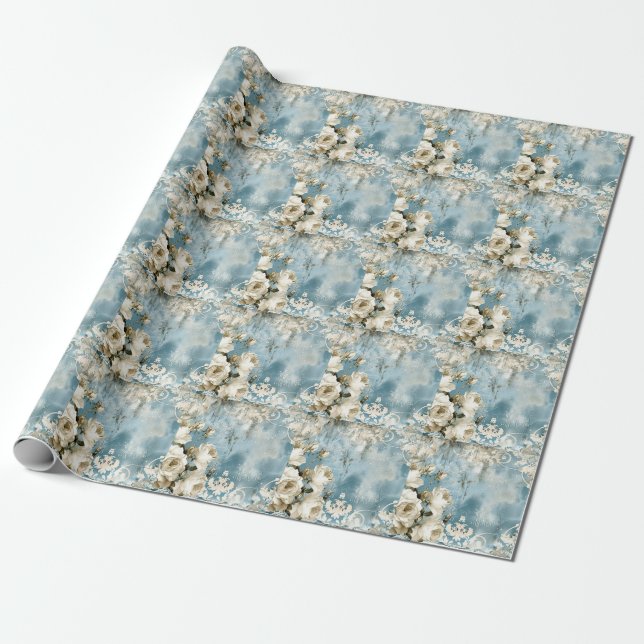 Vintagens Mörk - gotik Presentpapper (Utrullad)