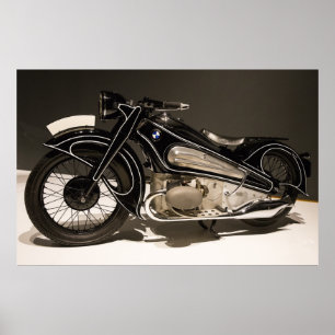 vintagens motorcykel poster
