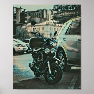Vintagens motorcykelpresent poster