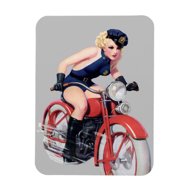 Vintagens motorcykelstift upp Retro Flexibel Magne Magnet (Vertikal)